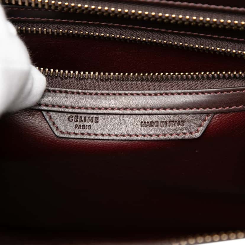 Celine Micro Tricolor Leather Luggage Tote Pink Leather Very good condition - Box View