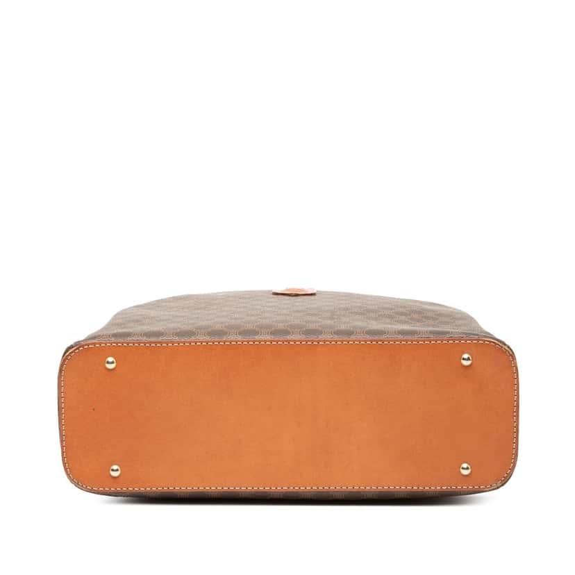 Celine Macadam Coated Canvas Dome Handbag Brown Good condition - Inside View