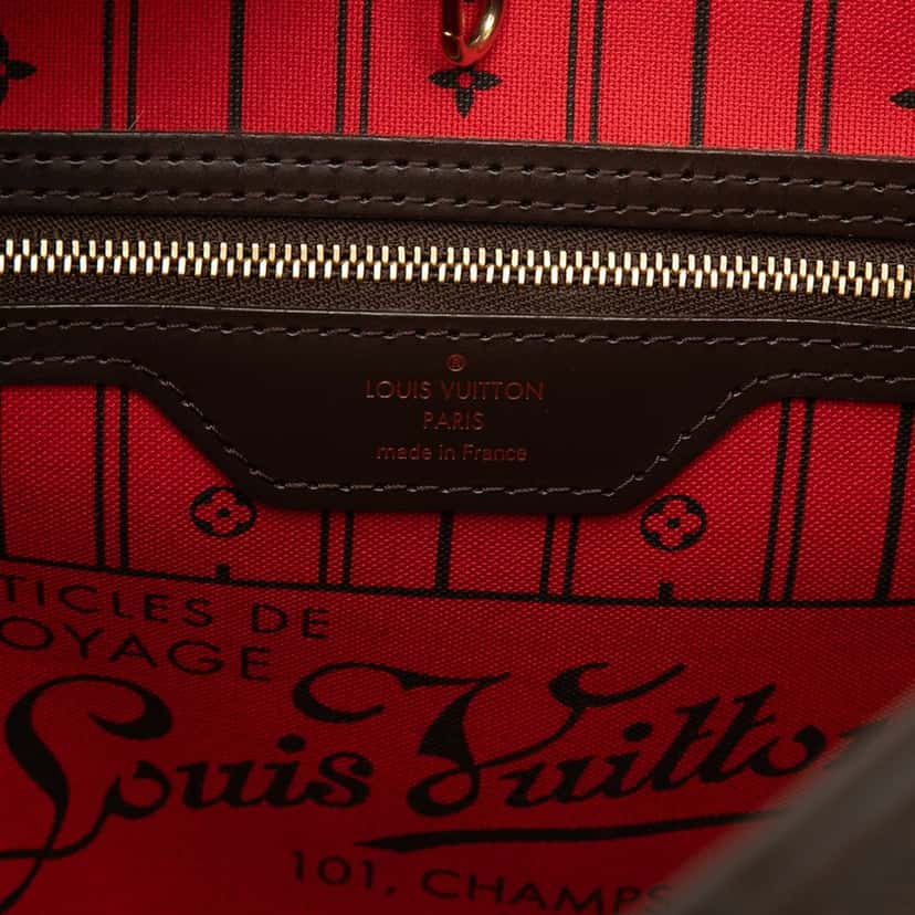 Louis Vuitton Damier Ebene Neverfull MM Brown Very good condition - Box View