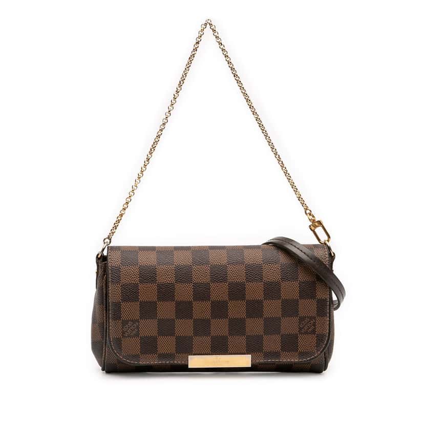 Louis Vuitton Damier Ebene Favorite PM Brown Very good condition - Front View