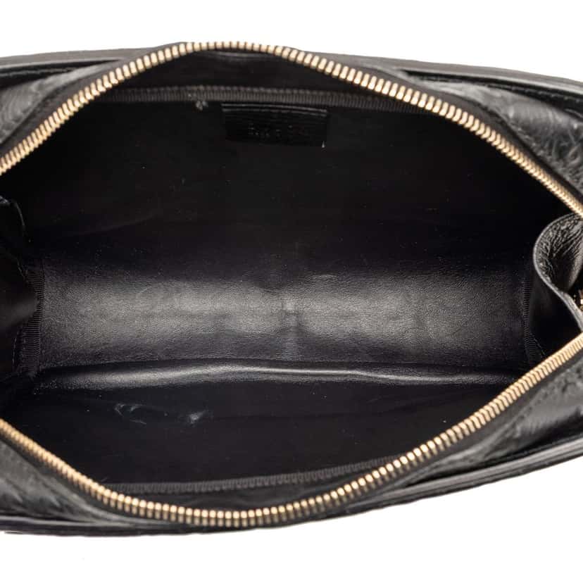 Gucci Guccissima Clutch Black Leather Very good condition - Model View