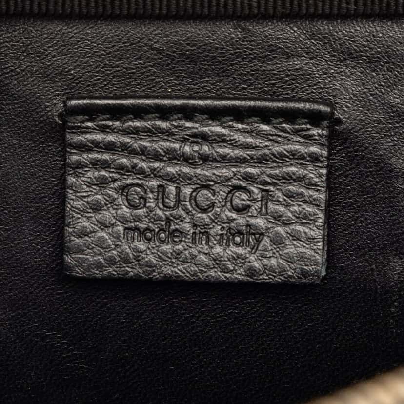 Gucci Guccissima Clutch Black Leather Very good condition - Box View