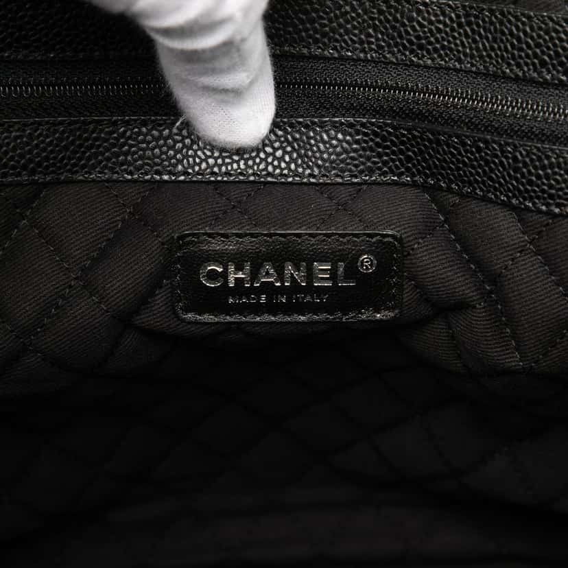 Chanel Small Coated Canvas Optic Coco Tote Black Very good condition - Box View