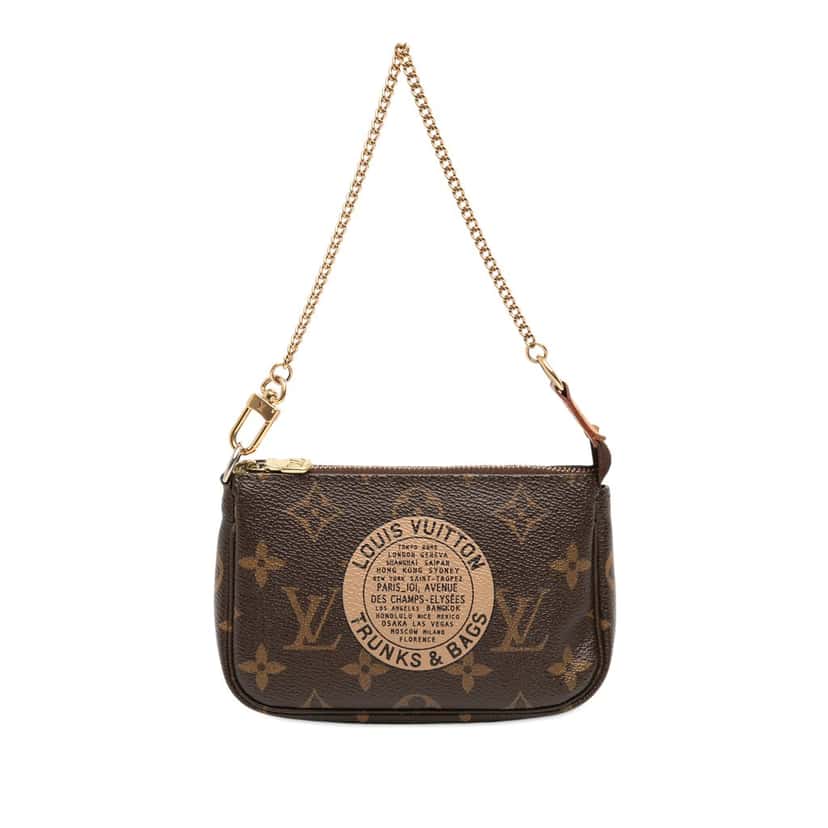 Louis Vuitton Monogram Trunks and Bags Mini Pochette Accessoires Brown Very good condition - Front View