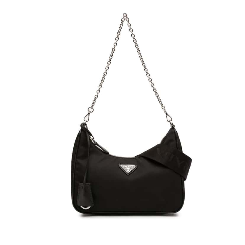 Prada Re Nylon Re Edition 2005 Satchel Black Very good condition - Front View