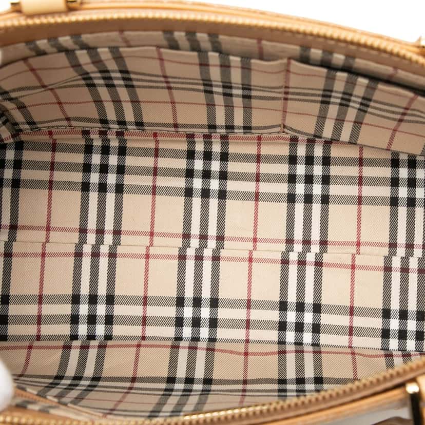 Burberry Leather Tote Brown Leather Very good condition - Model View
