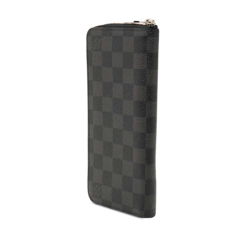 Louis Vuitton Damier Graphite Vertical Zippy Wallet Black Very good condition - Back View