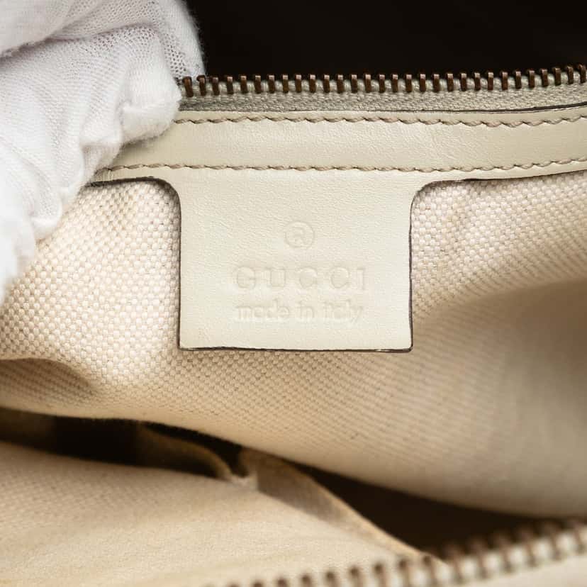 Gucci GG Canvas Scarlett Satchel Beige Very good condition - Box View