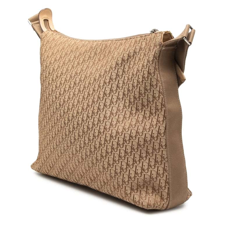 Dior Diorissimo Trotter Canvas Crossbody Brown Very good condition - Back View