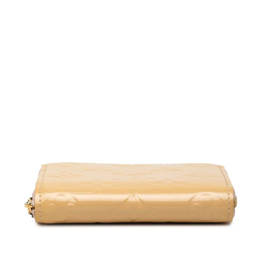 Louis Vuitton Monogram Vernis Zippy Coin Pouch Beige Leather Very good condition - Inside View