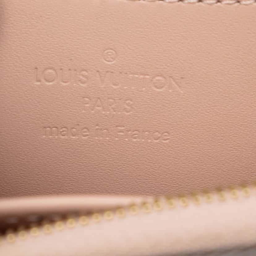 Louis Vuitton Monogram Vernis Zippy Coin Pouch Beige Leather Very good condition - Box View