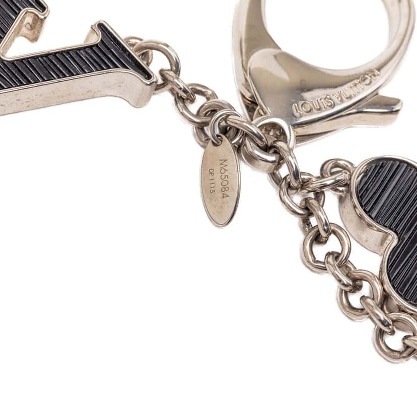Louis Vuitton Brass Fleur D Epi Bag Charm Silver Metal Very good condition - Inside View