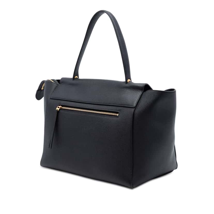 Celine Mini Grained Calfskin Belt Bag Black Leather Very good condition - Back View