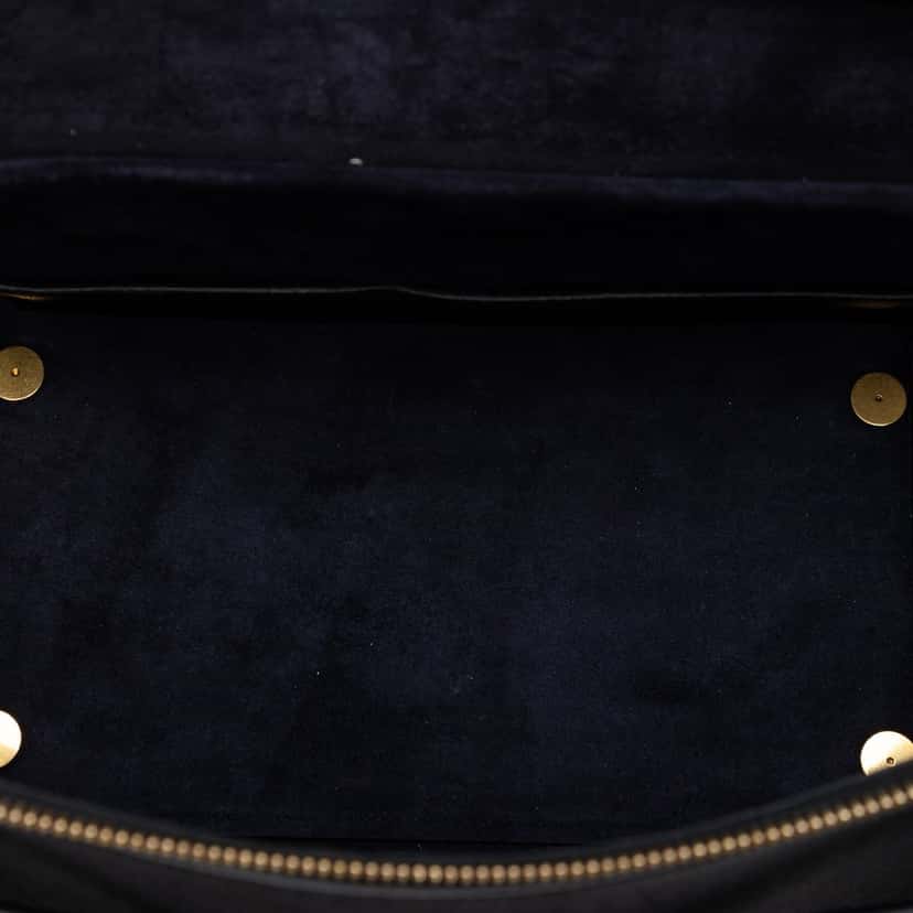 Celine Mini Grained Calfskin Belt Bag Black Leather Very good condition - Model View