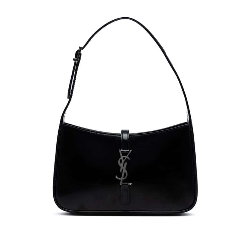 Saint Laurent Smooth Calfskin Le 5 a 7 Black Leather Very good condition - Front View