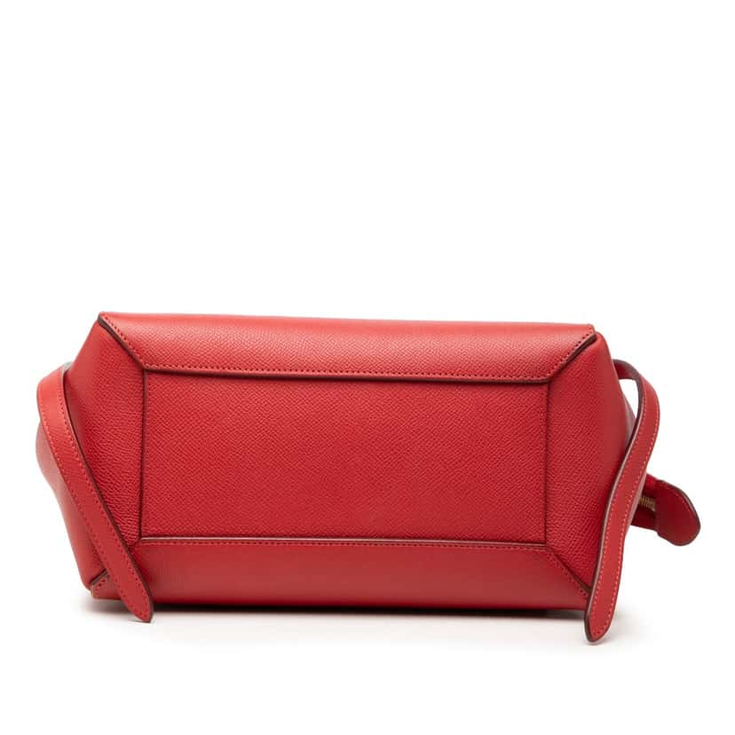 Celine Micro Grained Calfskin Belt Bag Red Leather Very good condition - Inside View