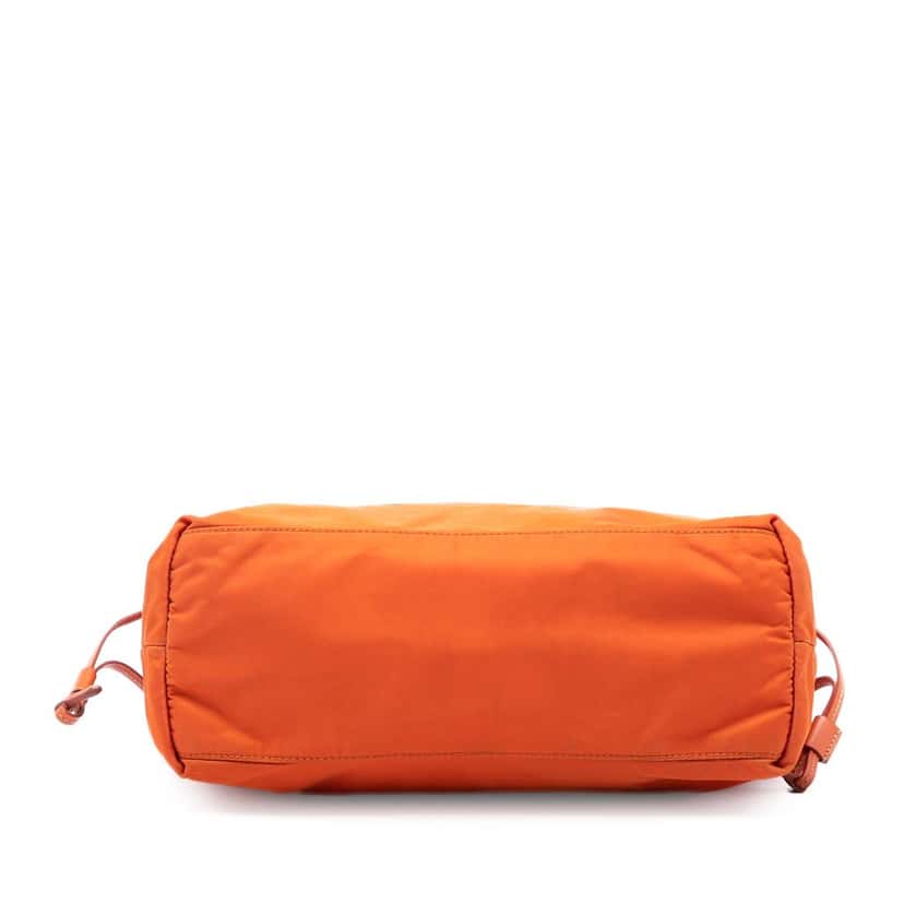 Prada Saffiano Trimmed Tessuto Open Tote Orange Very good condition - Inside View