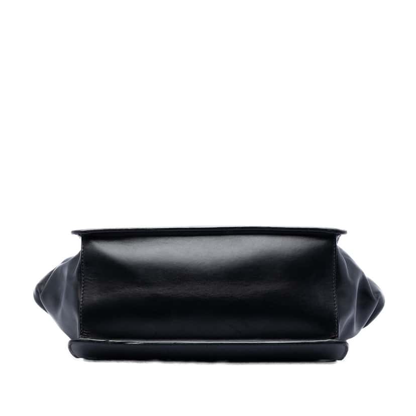Prada Saffiano and City Calf Light Frame Crossbody Black Leather Very good condition - Inside View