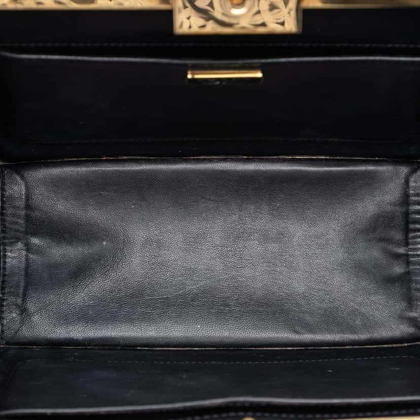Prada Saffiano and City Calf Light Frame Crossbody Black Leather Very good condition - Model View