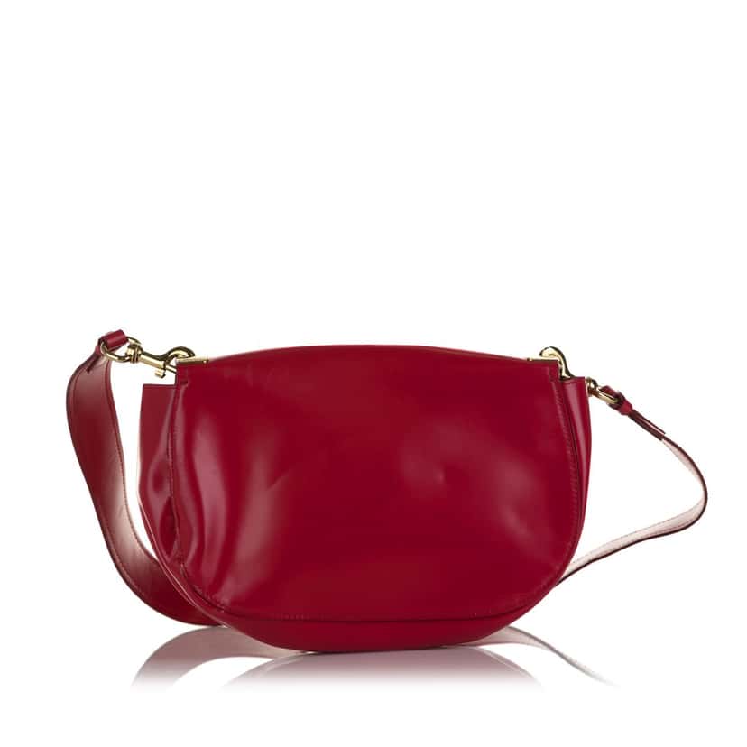 Ferragamo Vara Shoulder Bag Red Leather Very good condition - Inside View