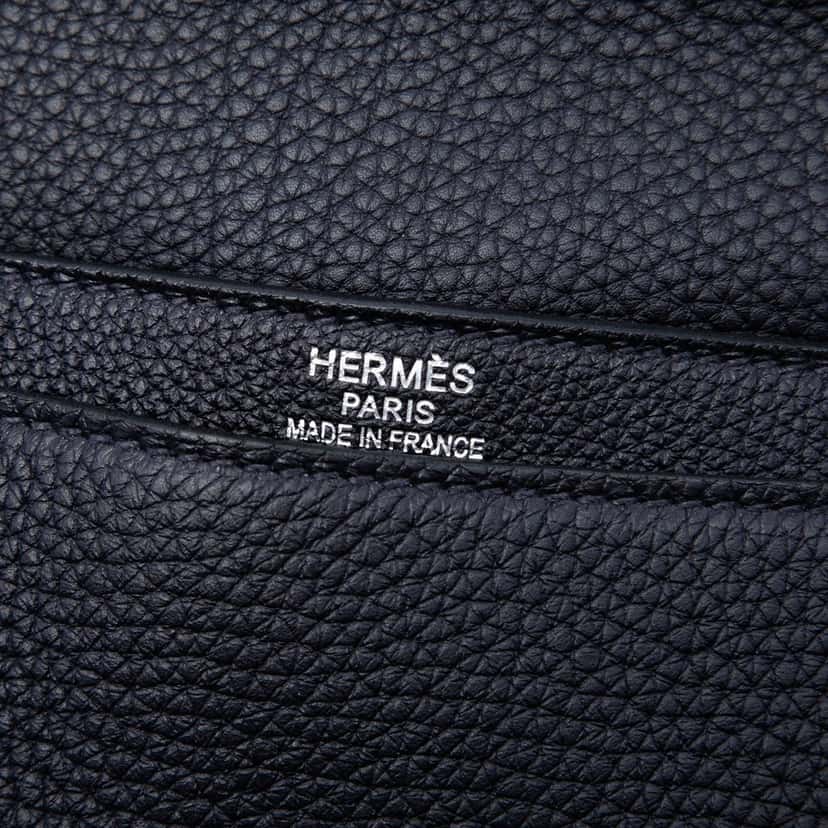 Hermès Togo Sac A Depeches 38 Black Leather Very good condition - Box View