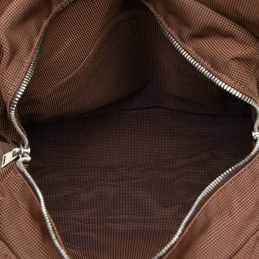 Hermès Canvas Herline Backpack MM Brown Very good condition - Model View