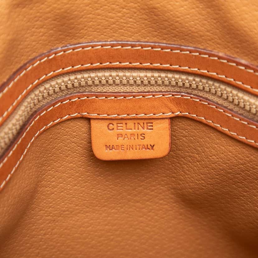 Celine Macadam Coated Canvas Dome Satchel Brown Very good condition - Box View