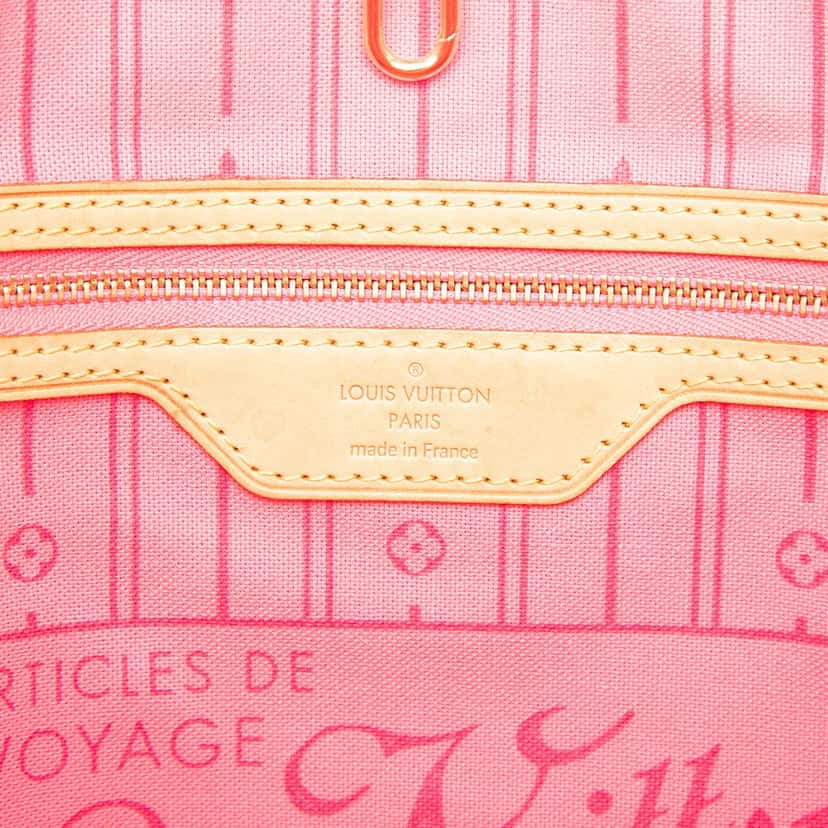 Louis Vuitton Monogram Roses Neverfull MM Brown Very good condition - Box View