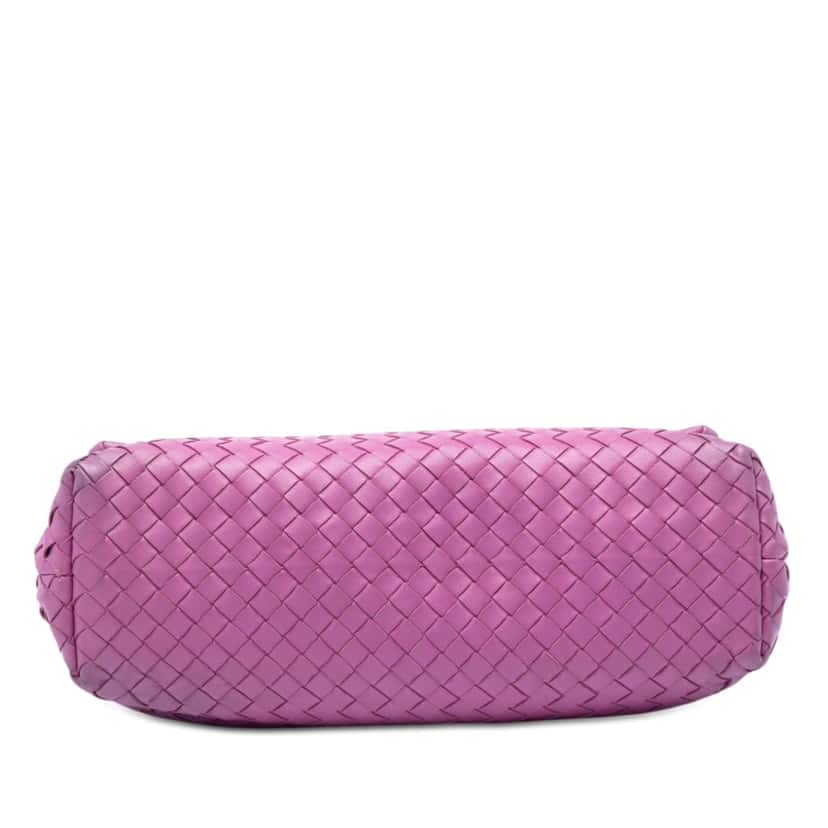 Bottega Veneta Medium Nappa Intrecciato Olimpia Shoulder Bag Purple Leather Very good condition - Inside View