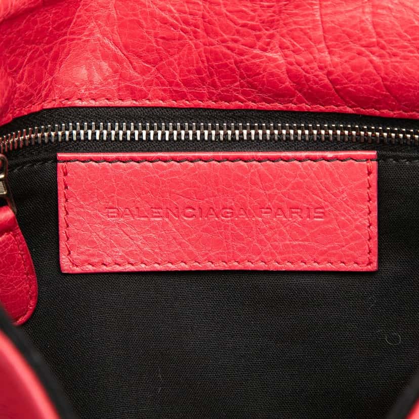 Balenciaga Lambskin Motocross Giant 21 Brogues Envelope Clutch Red Leather Very good condition - Box View