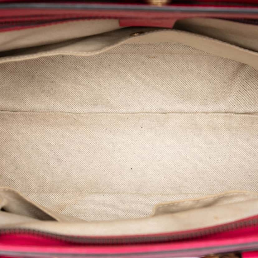 Gucci Leather Bright Bit Satchel Pink Leather Very good condition - Model View