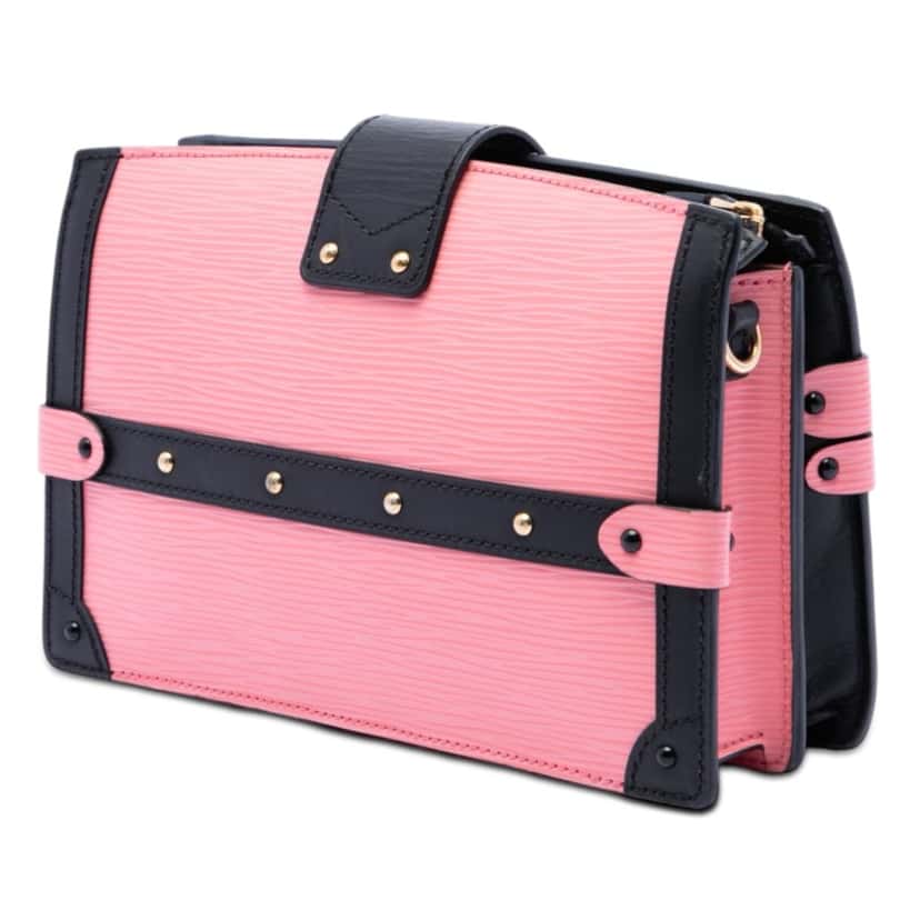 Louis Vuitton Epi Trunk Clutch Pink Leather Very good condition - Back View