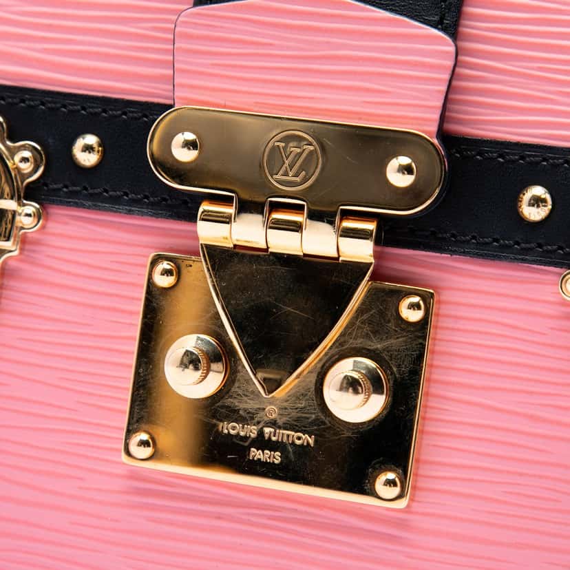 Louis Vuitton Epi Trunk Clutch Pink Leather Very good condition - Box View
