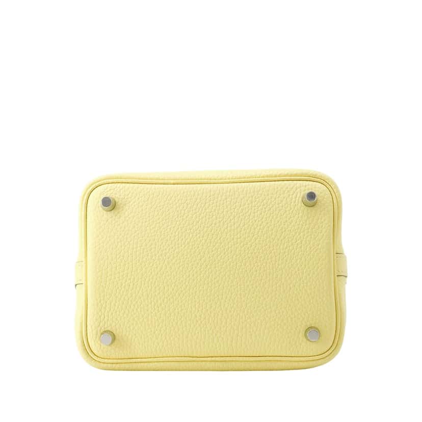 Hermès Clemence Picotin Lock 18 Yellow Leather Very good condition - Inside View