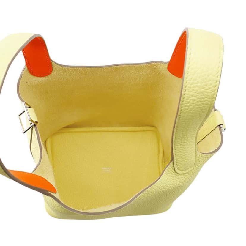 Hermès Clemence Picotin Lock 18 Yellow Leather Very good condition - Model View