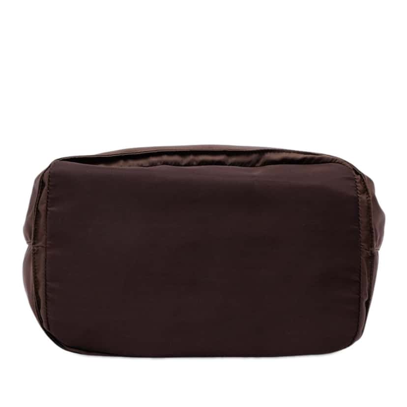 Prada Tessuto Metal Handle Bag Brown Very good condition - Inside View