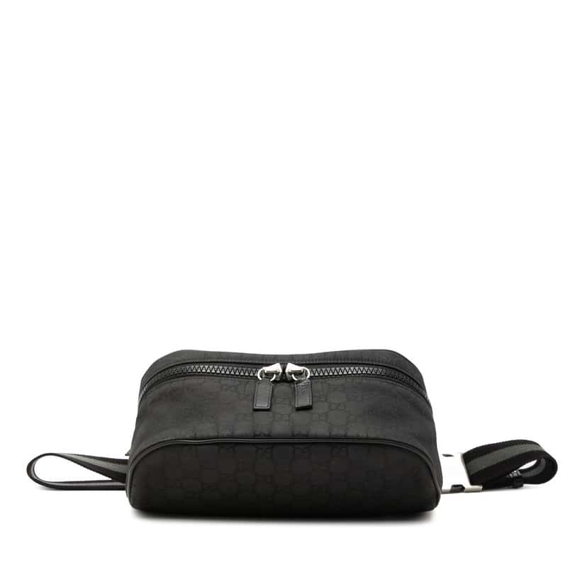 Gucci GG Nylon Web Belt Bag Black Very good condition - Inside View
