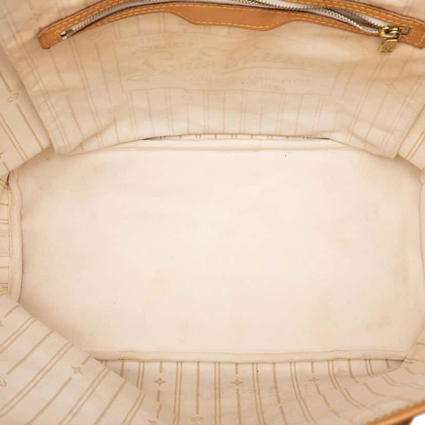 Louis Vuitton Damier Azur Neverfull MM White Very good condition - Model View