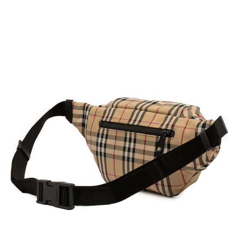 Burberry House Check Nylon Sonny Belt Bag Beige Very good condition - Back View