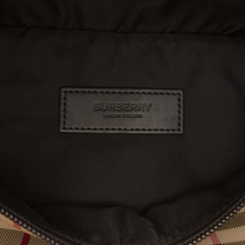 Burberry House Check Nylon Sonny Belt Bag Beige Very good condition - Box View