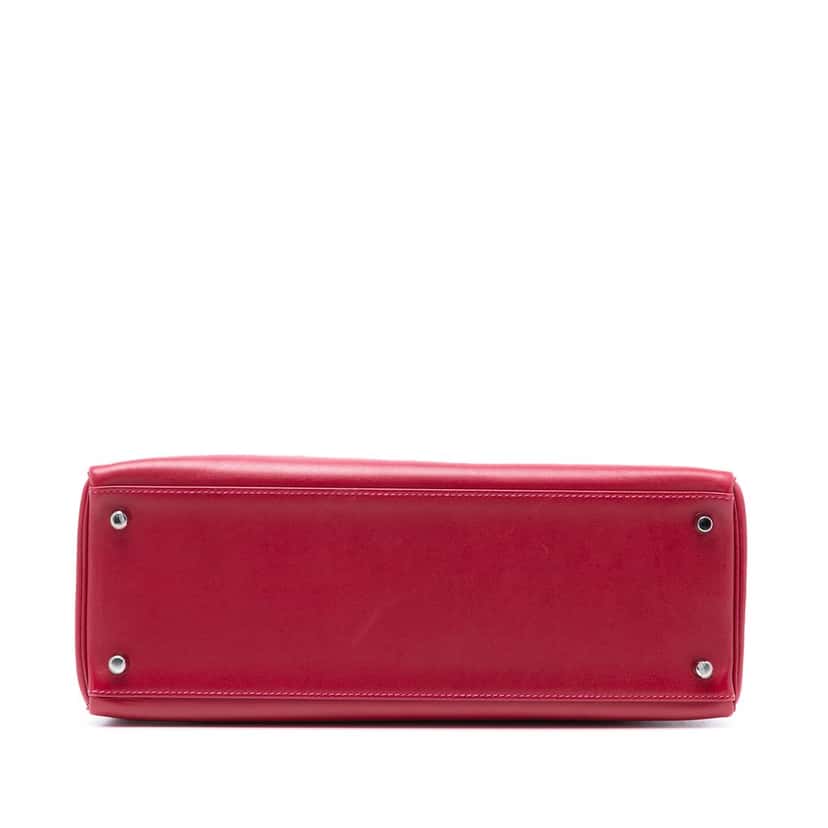 Hermès Box Calf Verso Kelly II Retourne 35 Red Leather Never worn, with tag - Inside View