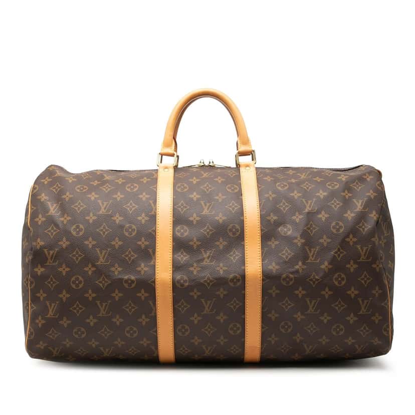 Louis Vuitton Monogram Keepall 55 Brown Very good condition - Front View