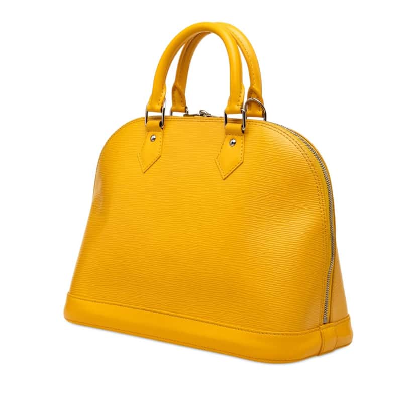 Louis Vuitton Epi Alma PM Yellow Leather Very good condition - Back View