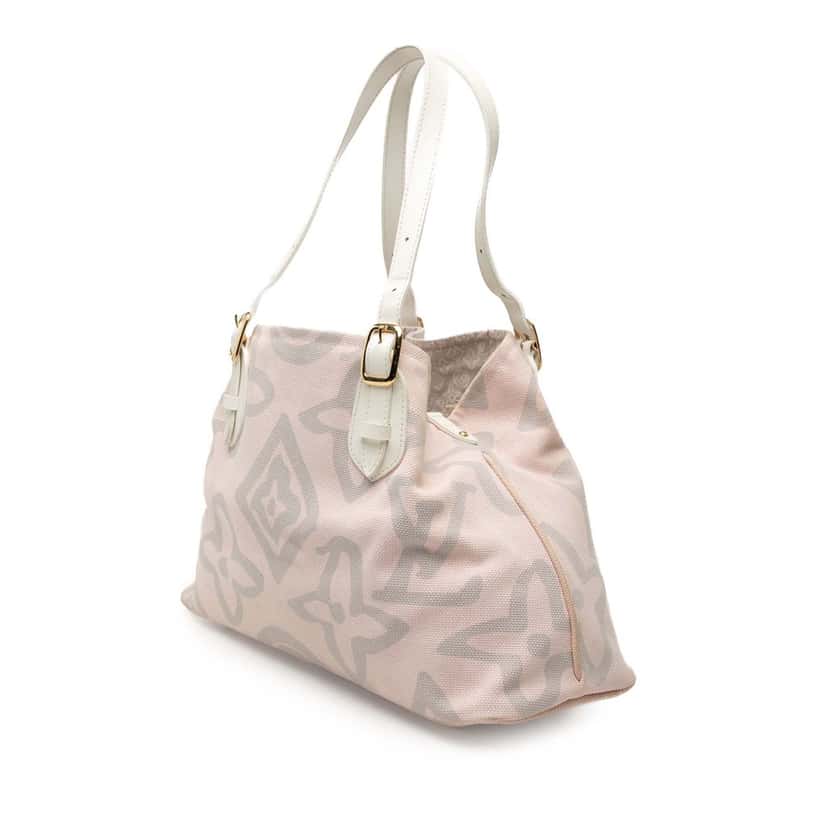 Louis Vuitton Monogram Tahitienne Cabas PM Pink Very good condition - Back View