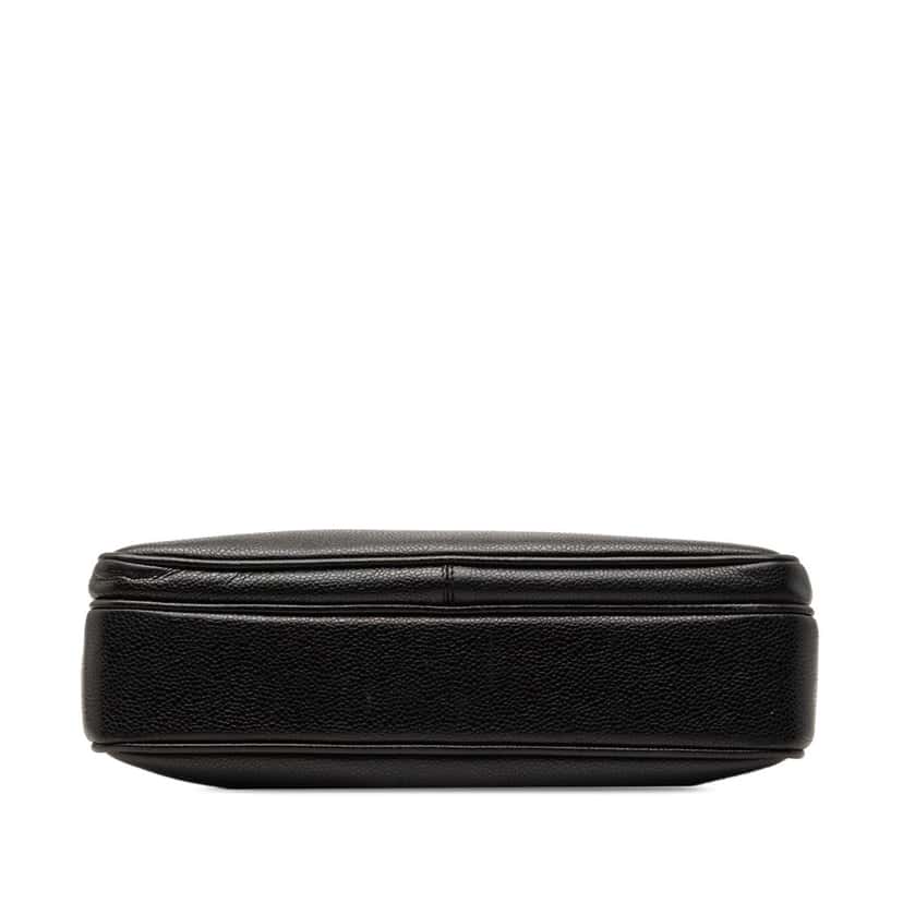 Chanel CC Caviar Front Pocket Shoulder Bag Black Leather Very good condition - Inside View