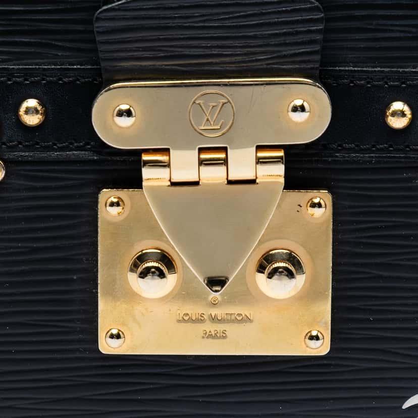 Louis Vuitton Epi Trunk Clutch Black Leather Very good condition - Box View