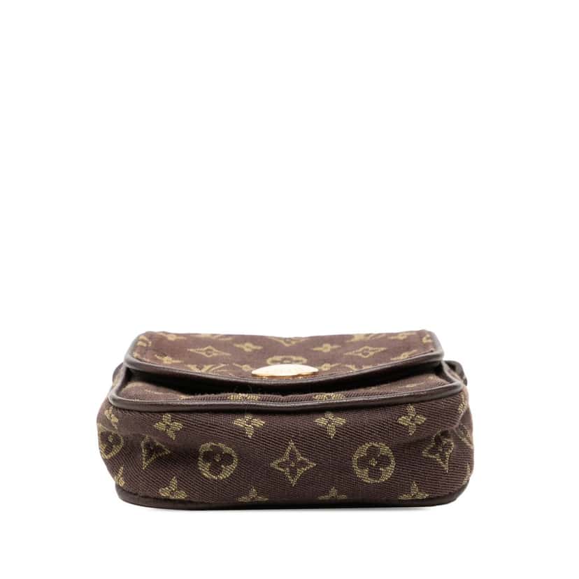 Louis Vuitton Monogram Mini Lin Pochette Cancun Brown Very good condition - Inside View