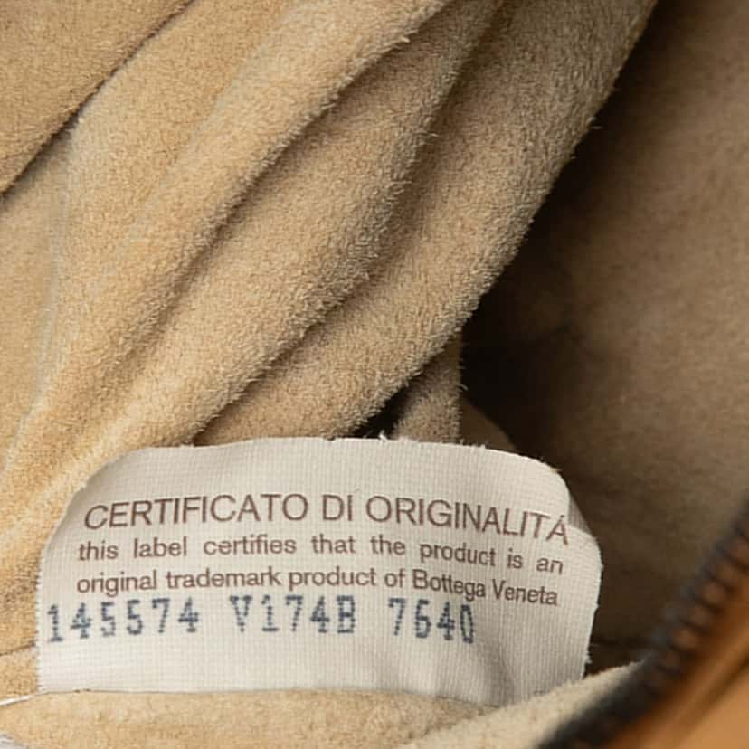 Bottega Veneta Cervo Deerskin Braided Ring Hobo Brown Leather Very good condition - Box View
