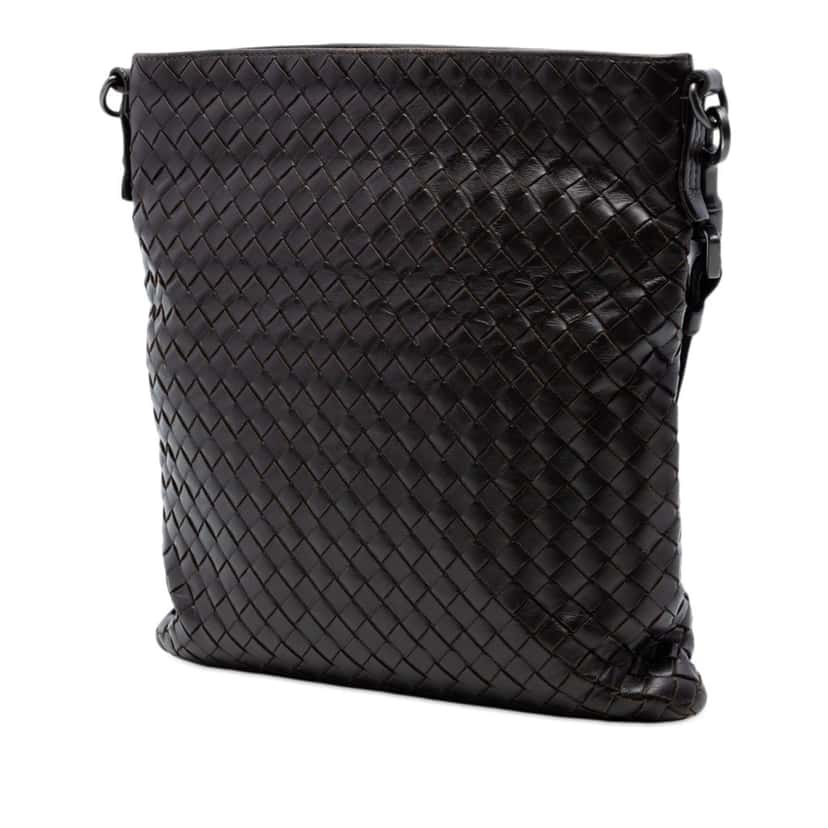 Bottega Veneta Nappa Intrecciato VN Crossbody Brown Leather Very good condition - Back View