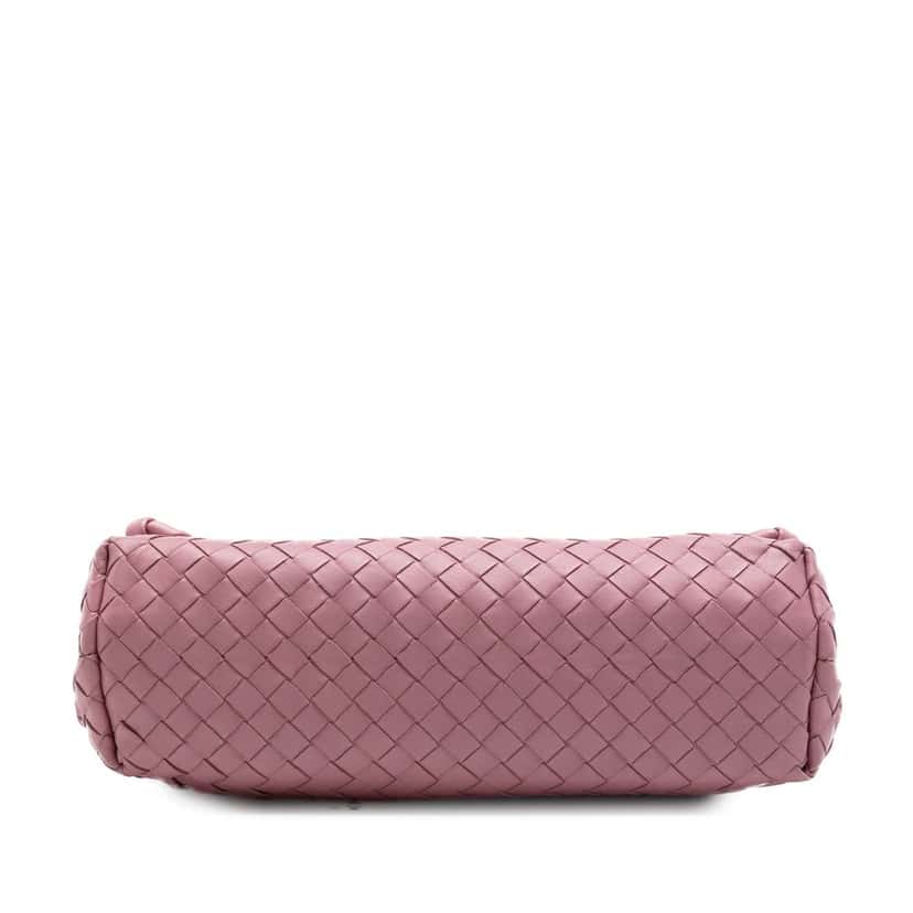 Bottega Veneta Small Nappa Intrecciato Olimpia Shoulder Bag Pink Leather Very good condition - Inside View